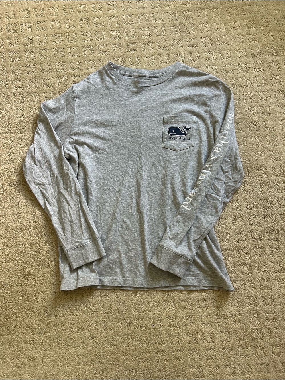 Vineyard Vines Martha’s Vineyard Light Gray Long-Sleeve
